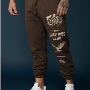 YoungLA Dark Brown Men's Joggers